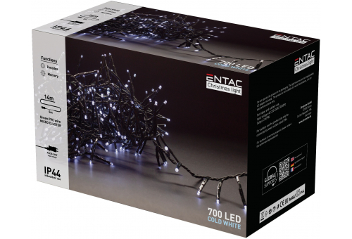 Christmas IP44 700 LED Micro Cluster Light CW 14m