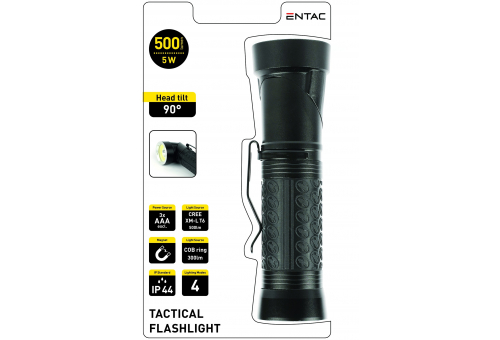 Flashlight 90° 5W T6 Alu 3xAAA(excl)