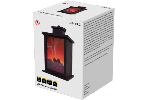Entac LED Fireplace Lamp 17cm 3xAA excl.