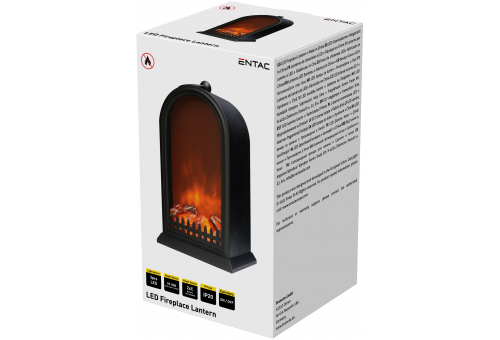 Entac LED Fireplace Lamp 25cm with USB cable - 2xC excl.