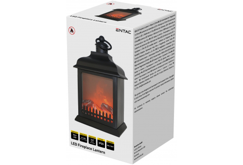 Entac LED Fireplace Lamp 27cm with USB cable - 2xC excl.