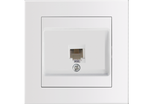 Arnold Recessed wall LAN socket Cat5 White